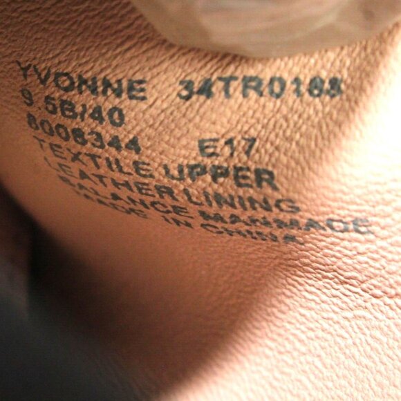 Taryn Rose Womens Sz 9.5 Yvonne Black Pumps Stacked Wedge Slip On 3" High Heels - Picture 12 of 12